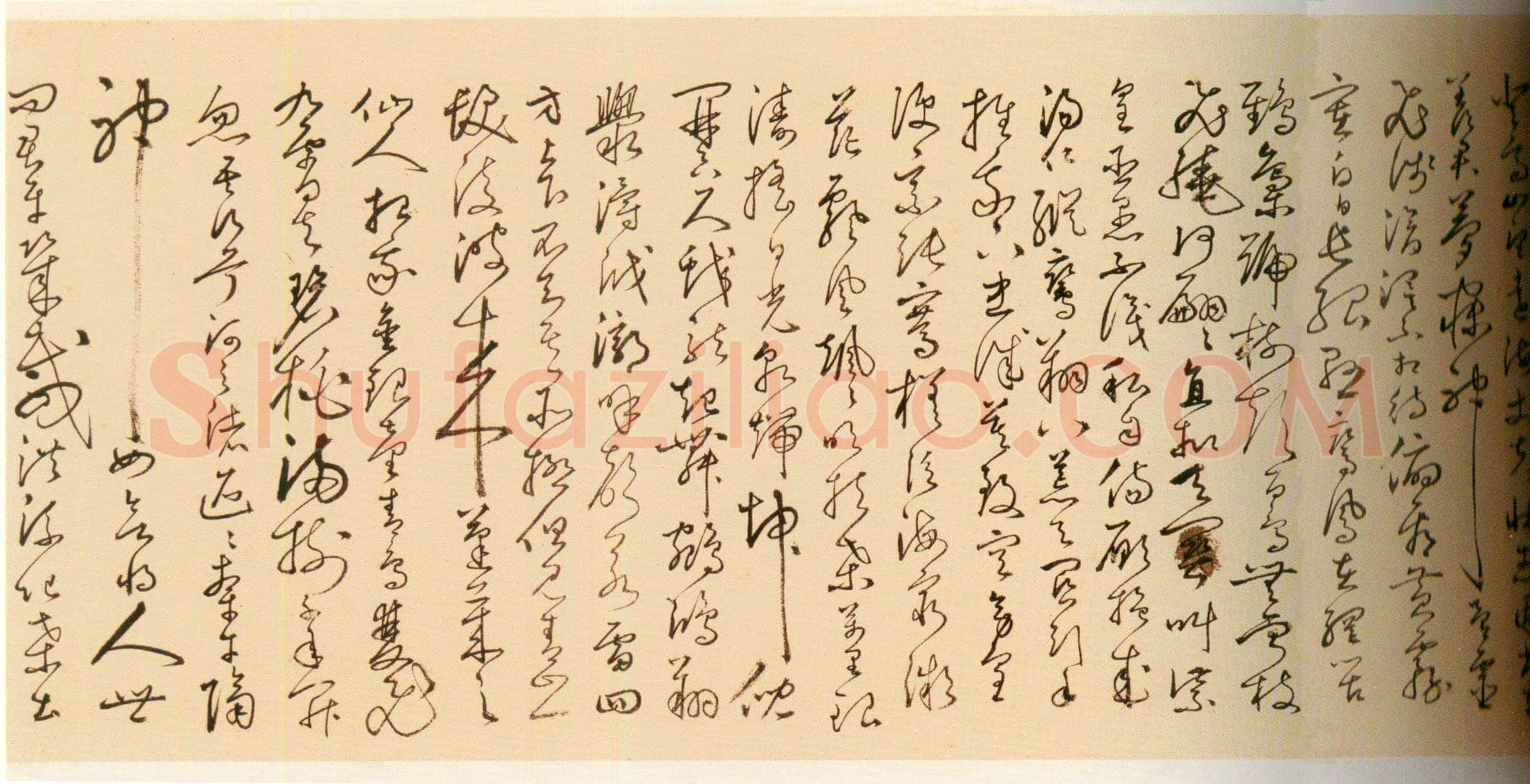 丰坊《行书诗词卷》纸本行书 31.3cm×1050.5cm 1536年 上海博物馆藏
