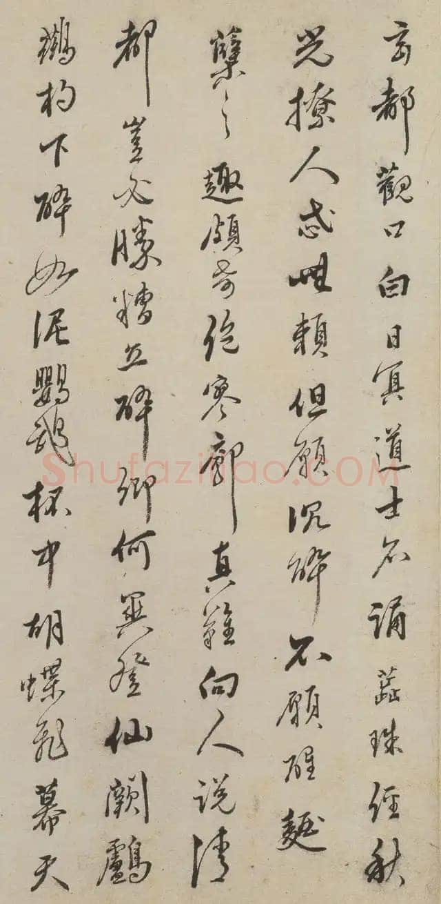 唐寅《临李公麟饮中八仙歌图并书长卷》水墨 纸本 行书 31.8×826cm 正德丁丑(1517)辽宁省博物馆藏