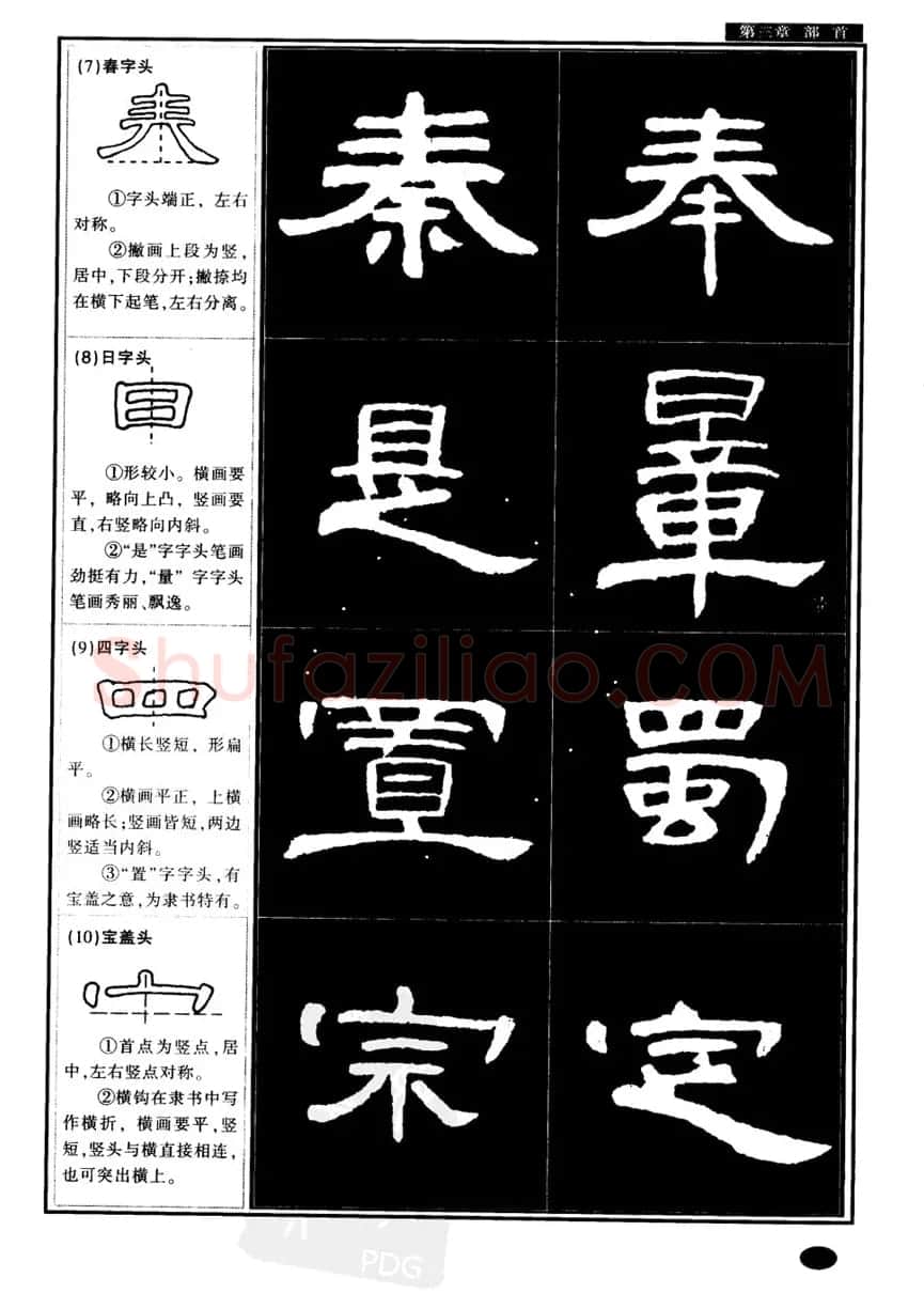 书法字帖下载《曹全碑隶书教程》 | 毛笔隶书字帖
