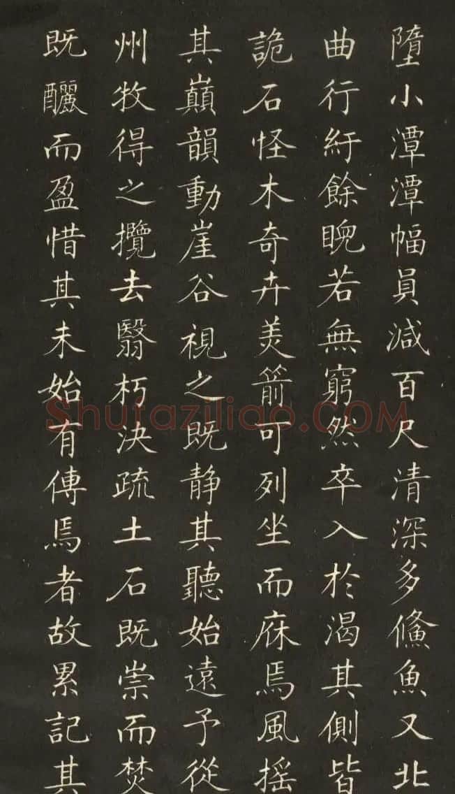 姜东舒小楷字帖欣赏《永州八记》 | 软笔楷书字帖