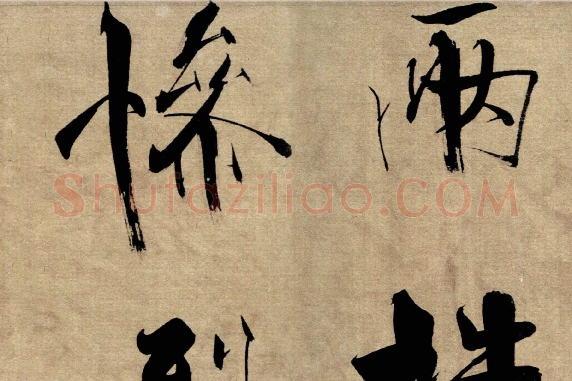 张即之行书《双松图歌》局部 (3)