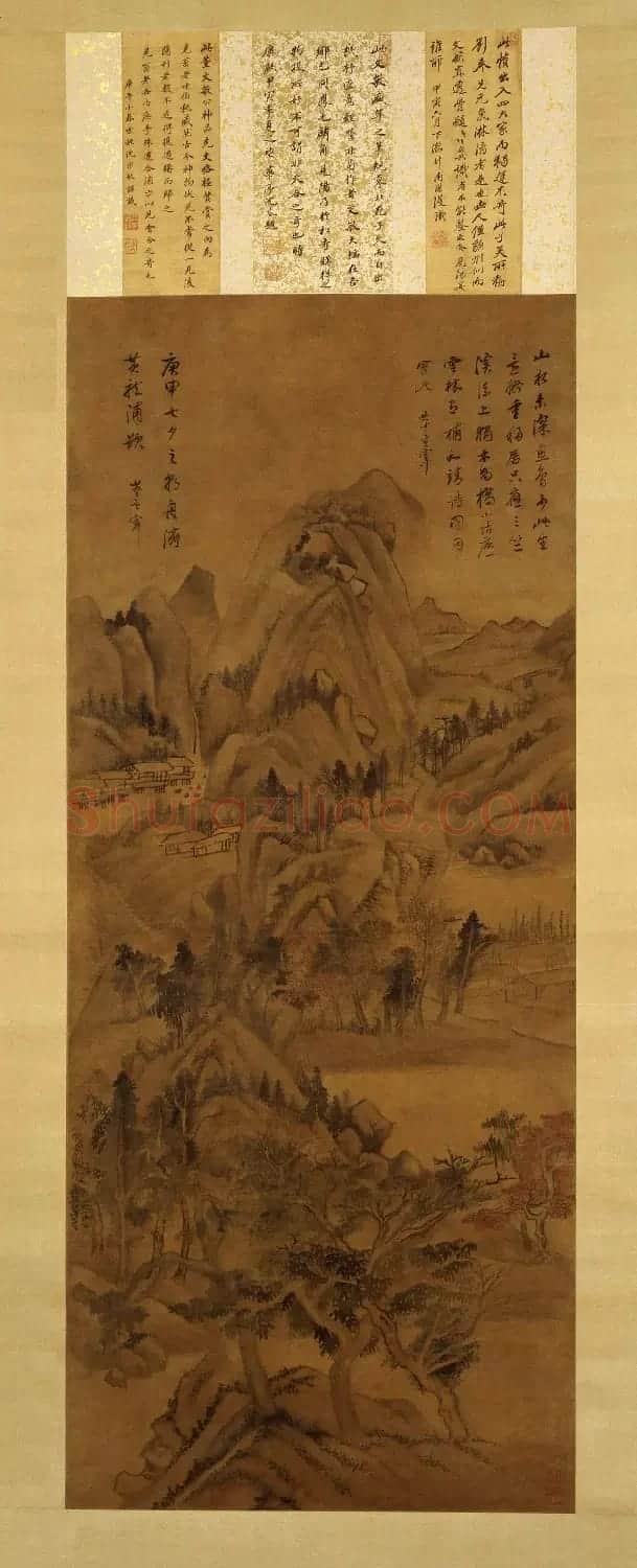 明代董其昌书画《林和靖诗意》轴 | 传世书法作品精选