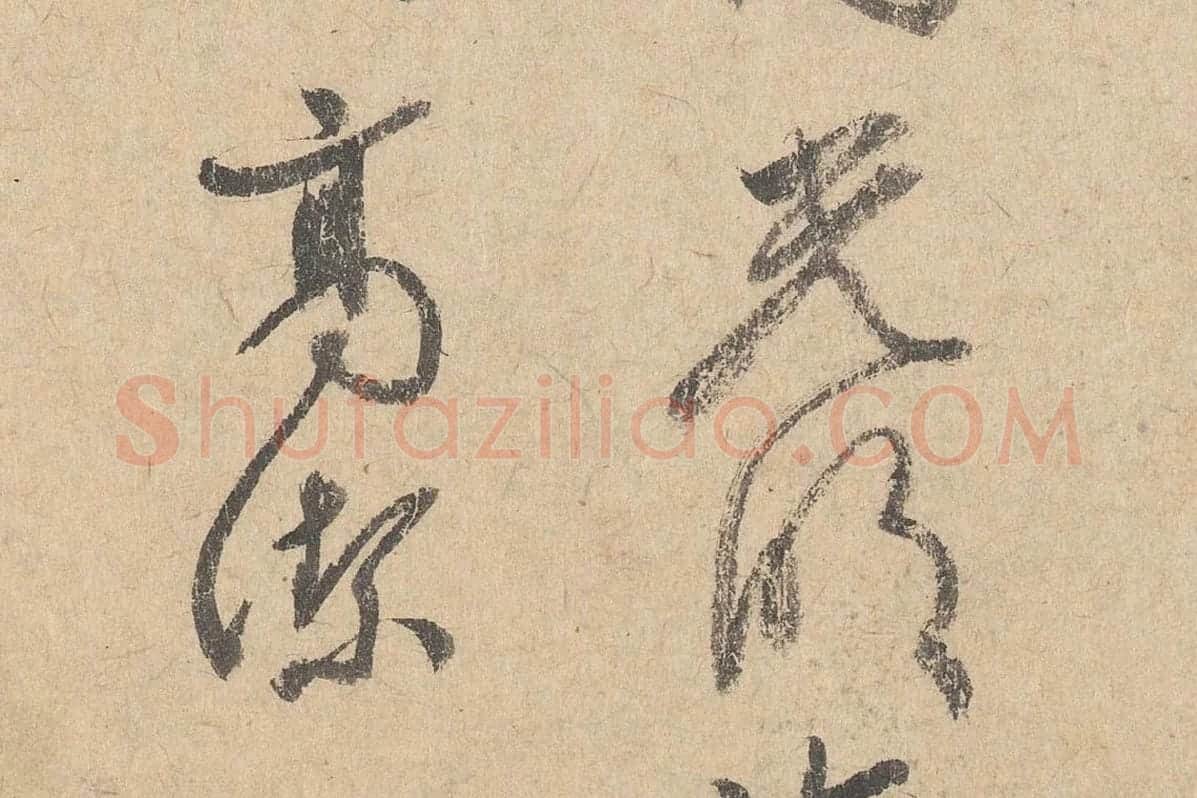 司马垔行草书法《跋道服赞》局部 (3)
