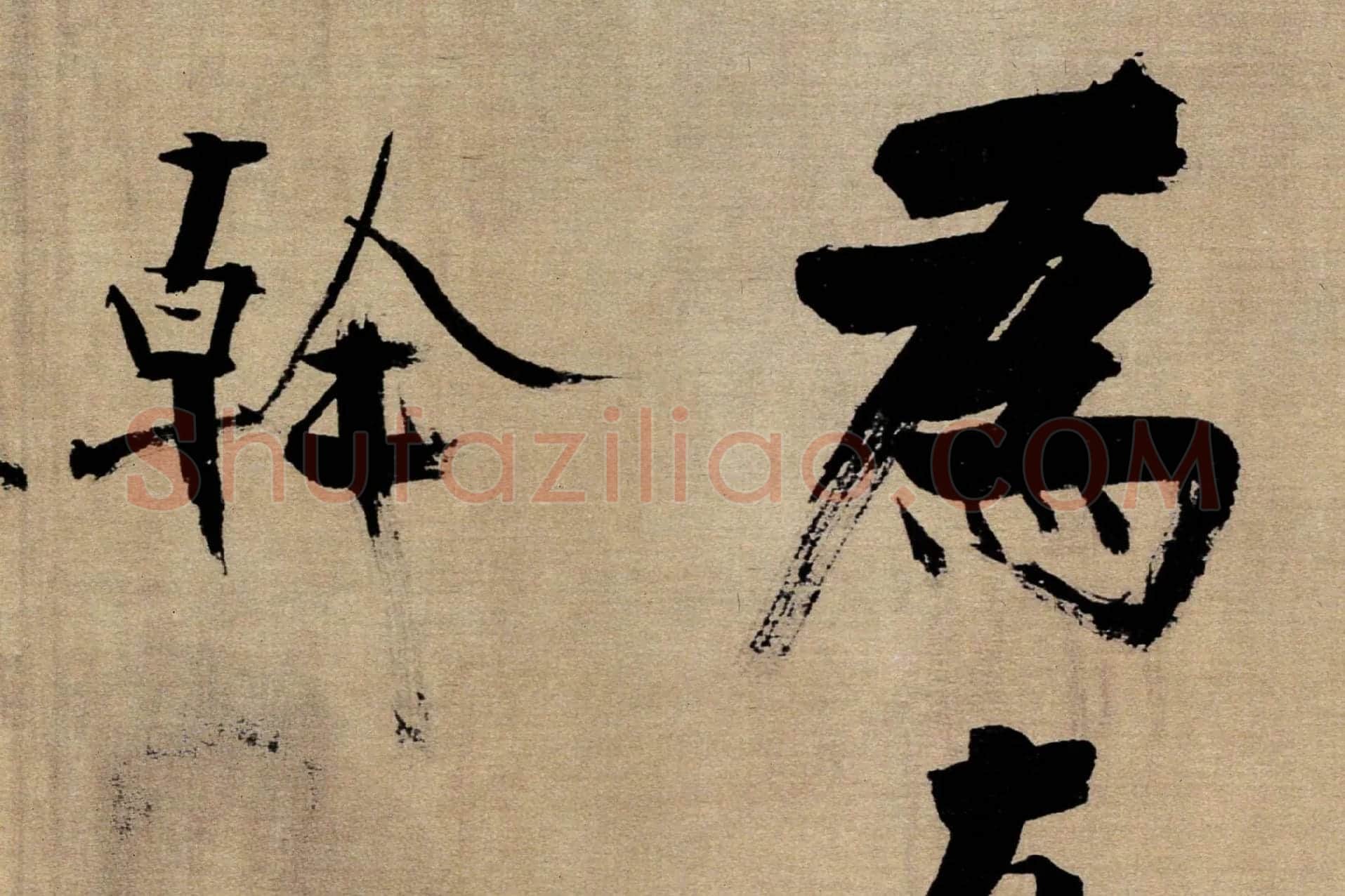 张即之行书《双松图歌》局部 (6)
