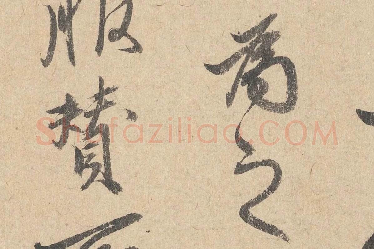 司马垔行草书法《跋道服赞》局部 (5)