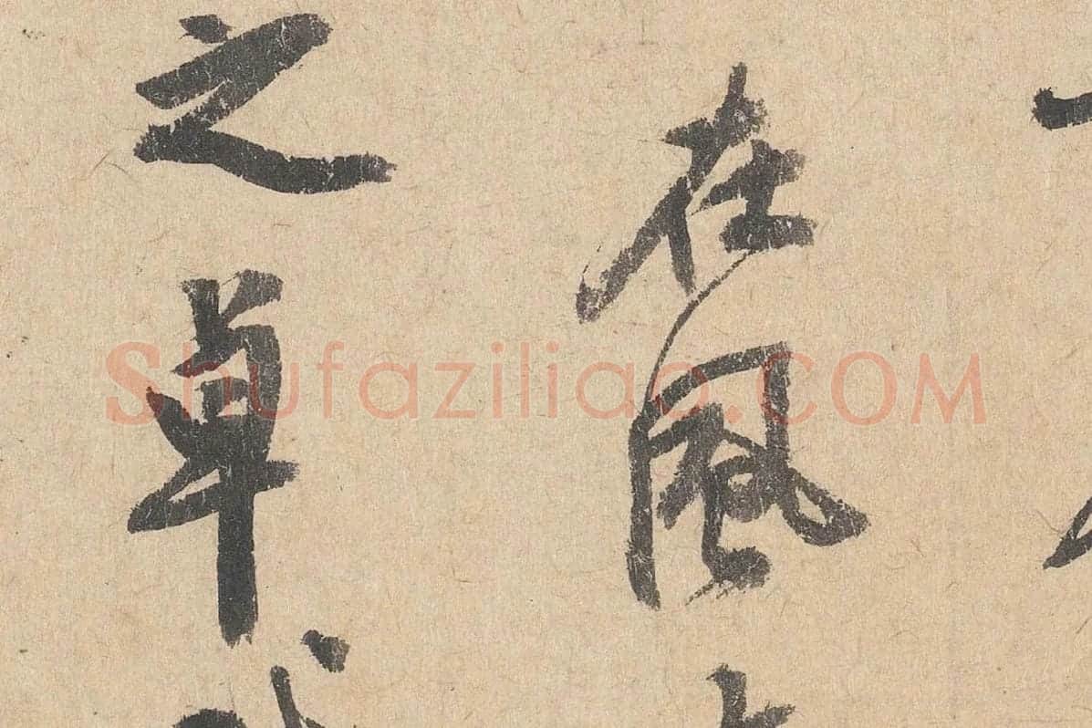 司马垔行草书法《跋道服赞》局部 (8)