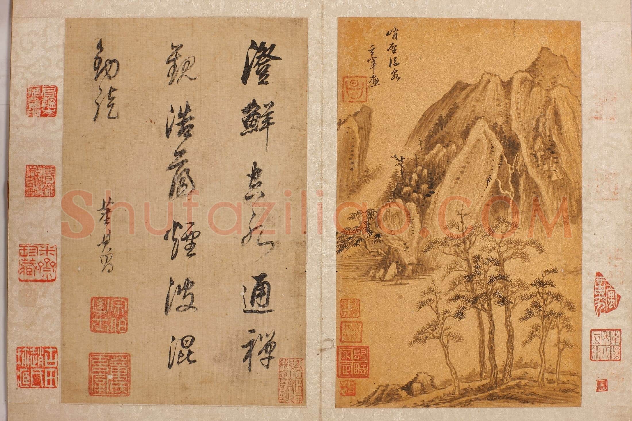 董其昌(册页)《书画合册》(行书一)无锡博物馆藏