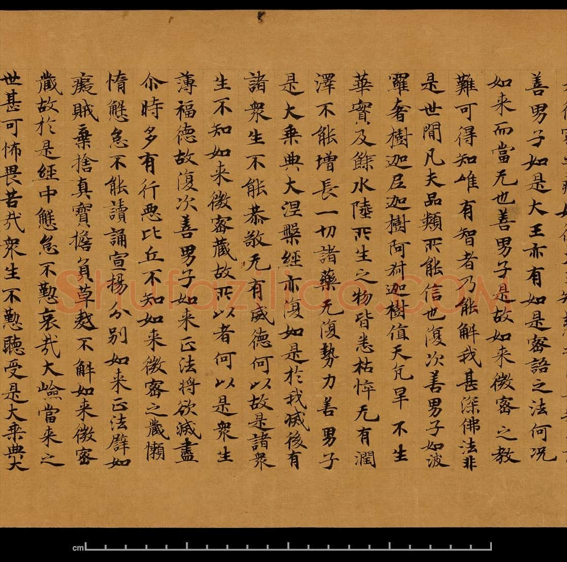 敦煌书法敦煌书法大般涅槃经,摘自东晋至北宋大般涅槃经8