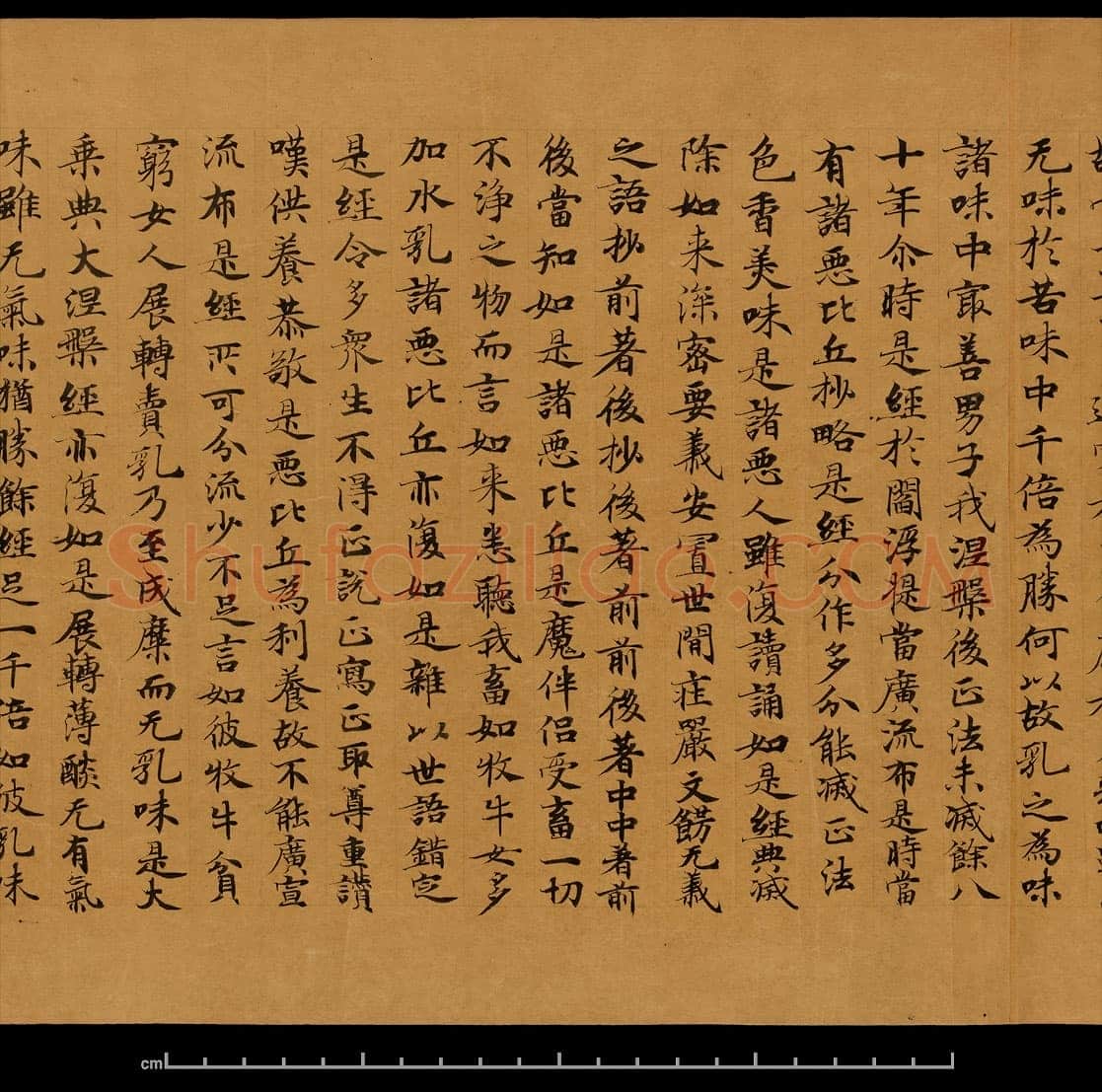 敦煌书法敦煌书法大般涅槃经,摘自东晋至北宋大般涅槃经8