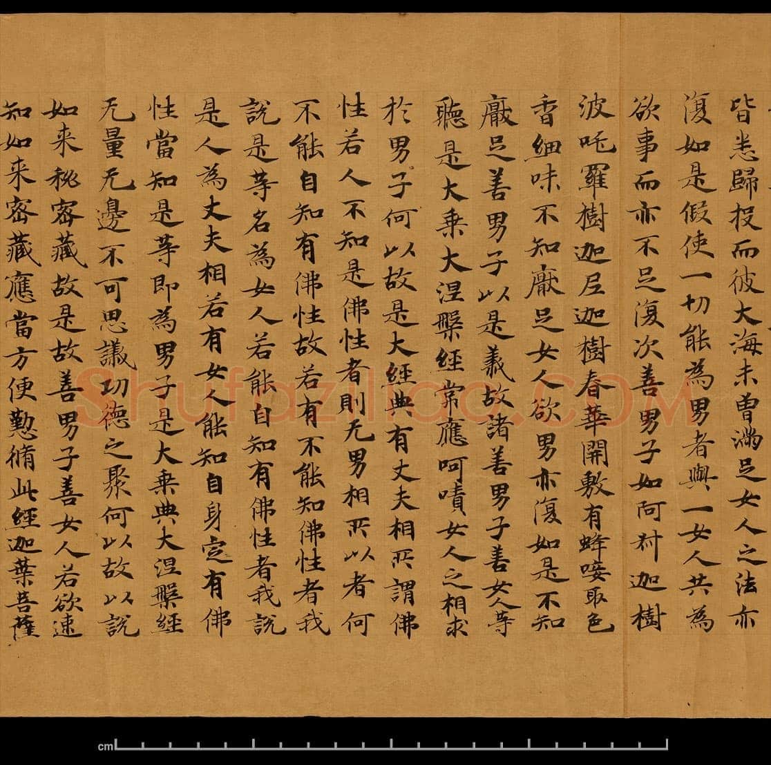 敦煌书法敦煌书法大般涅槃经,摘自东晋至北宋大般涅槃经8