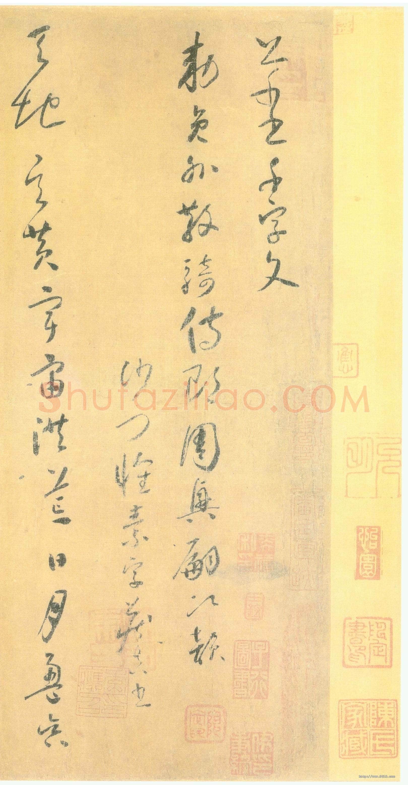 怀素《小草千字文》绢本 33.7×1730.0cm 台北故宫博物院藏