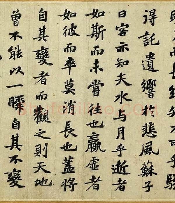 苏轼行楷书《前赤壁赋》全卷_10