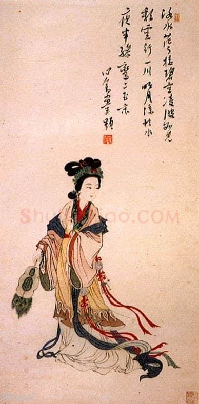 溥儒绘画《洛神图》
