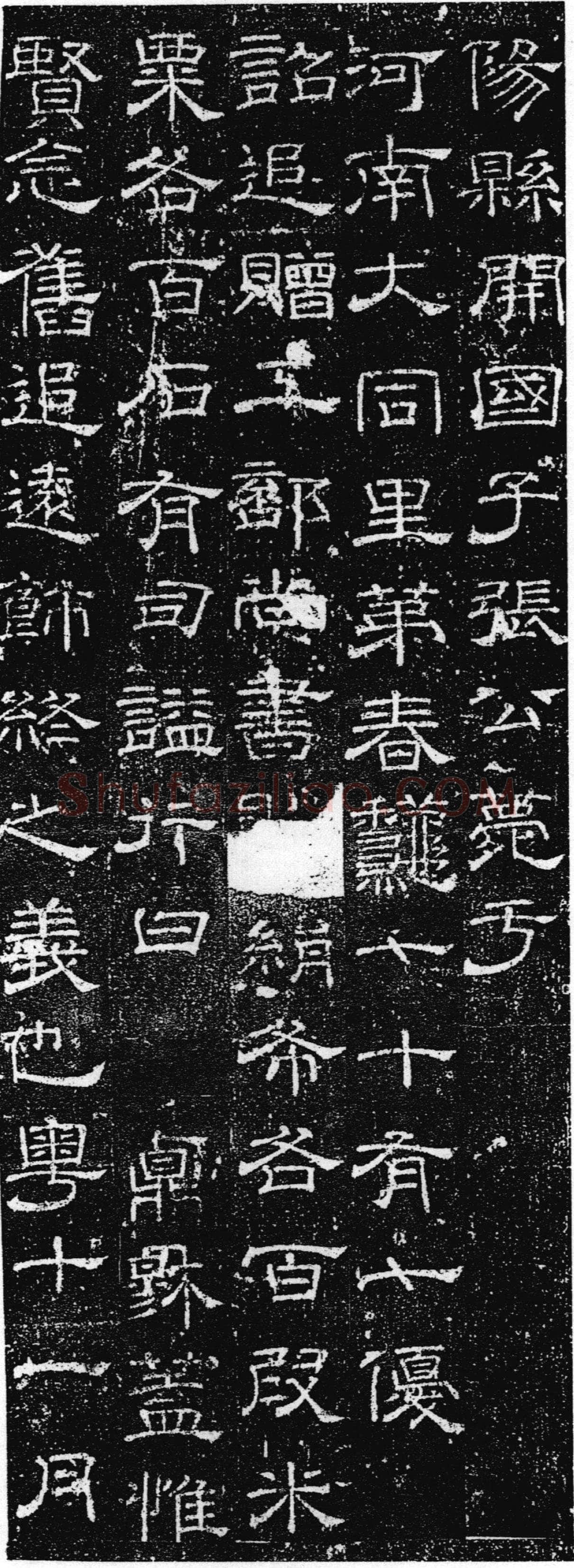 徐浩《张庭珪墓志》隶书