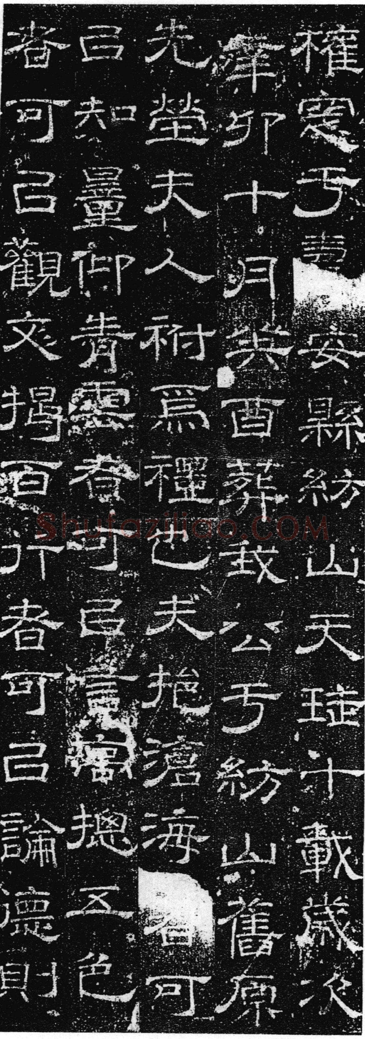徐浩《张庭珪墓志》隶书