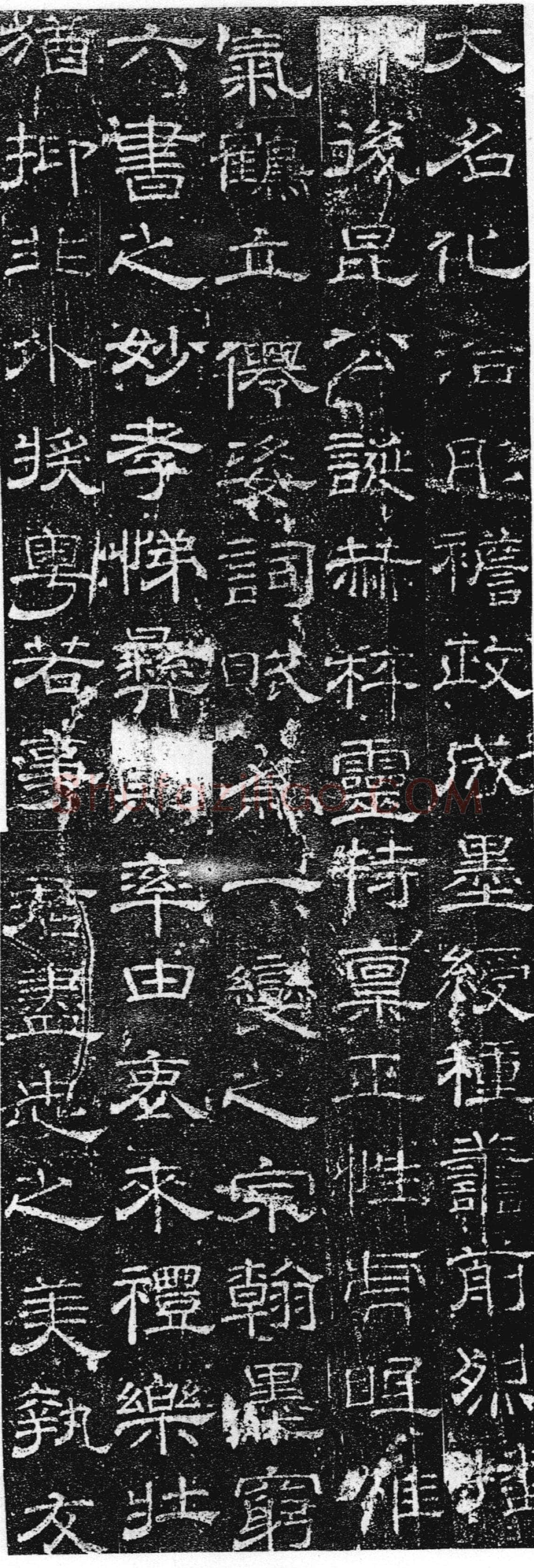 徐浩《张庭珪墓志》隶书