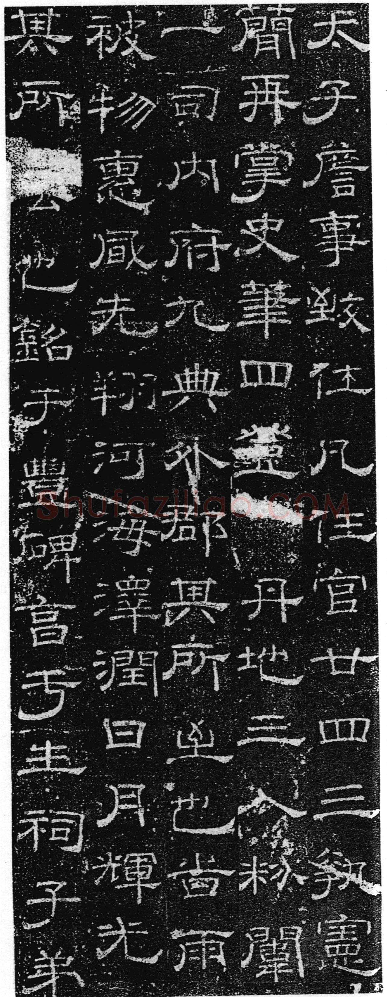 徐浩《张庭珪墓志》隶书