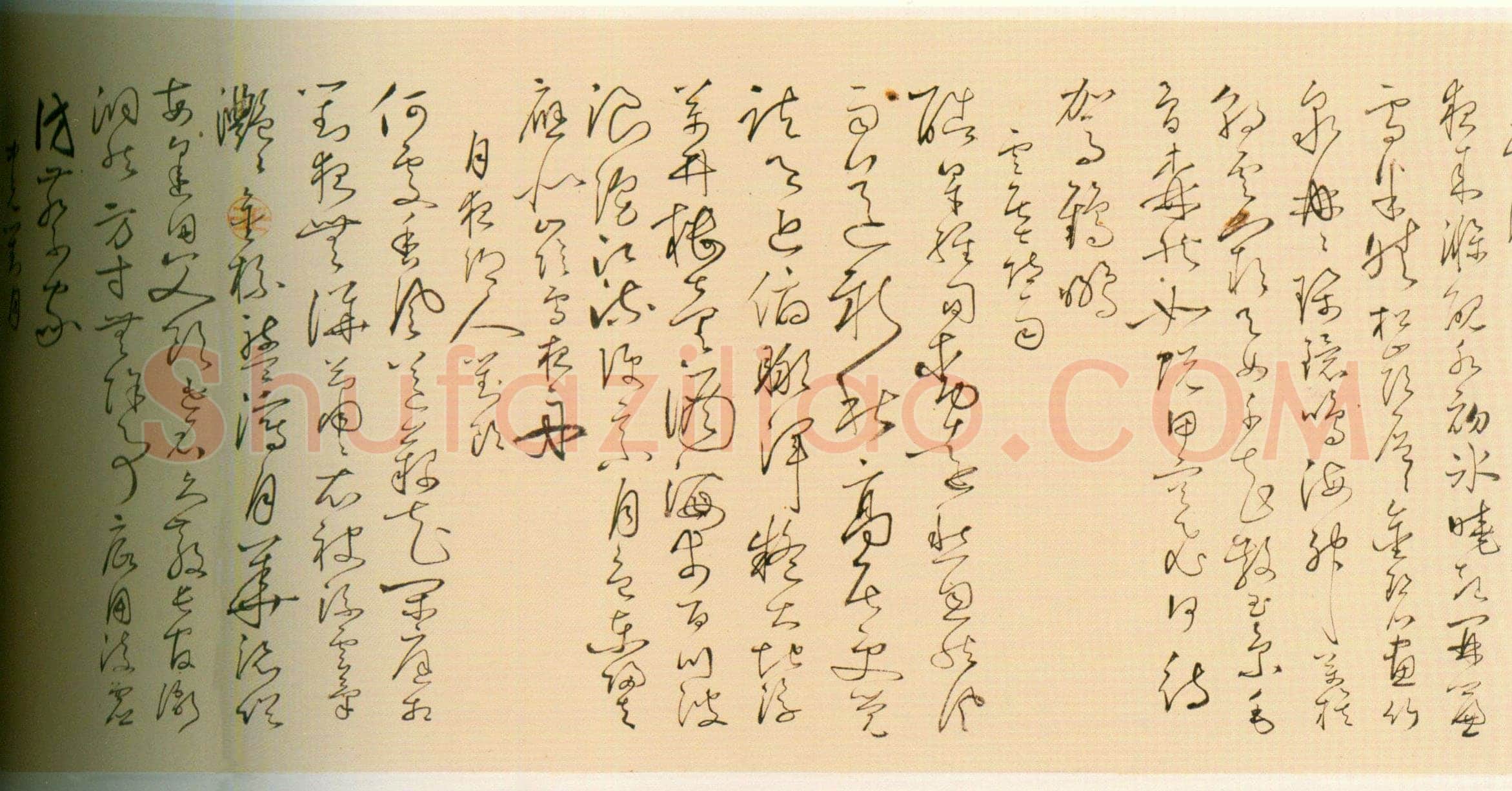 丰坊《行书诗词卷》纸本行书 31.3cm×1050.5cm 1536年 上海博物馆藏
