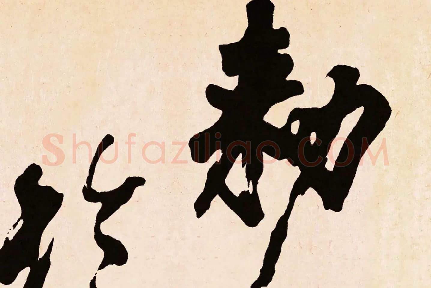 米芾行书《梁简文帝梅花赋》高清大图局部 (1)