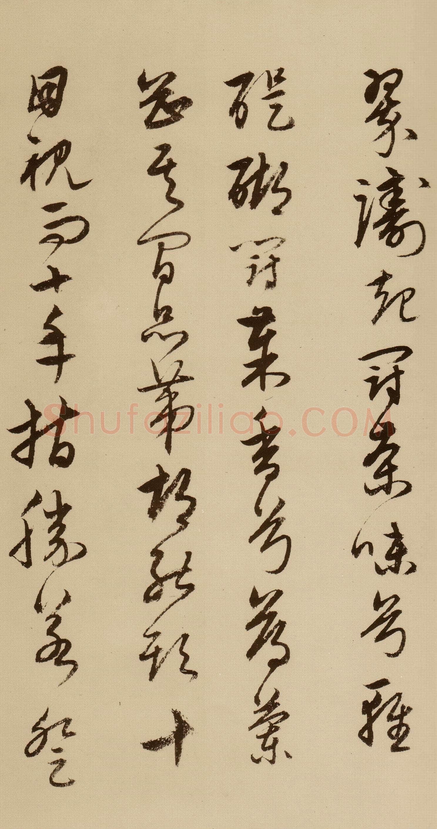 宋克《草书唐宋人诗卷》纸本 27.5×498.7cm 至正二十年(1360年)上海博物馆藏