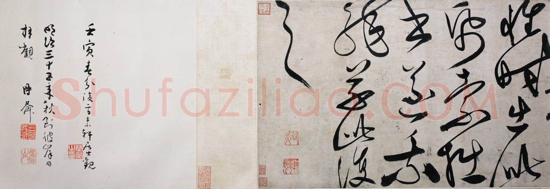刘珏 《李白少年上人怀素歌》手卷 紙本 草书 29×597cm 香港近墨堂藏