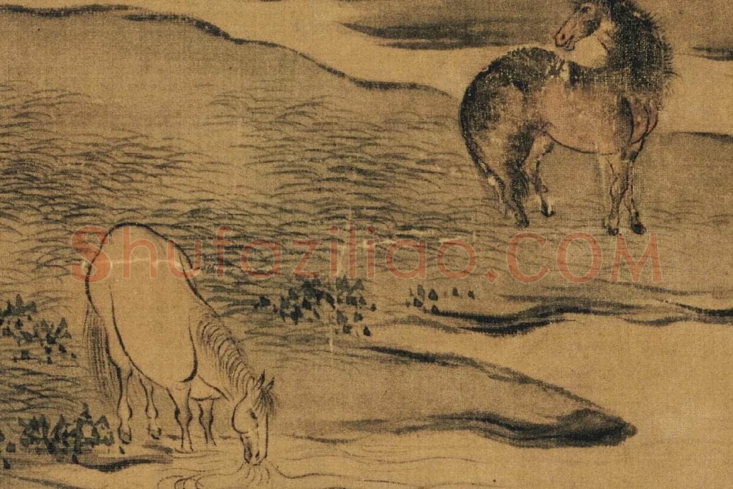 赵构书马和之画《鲁颂三篇》局部 (5)