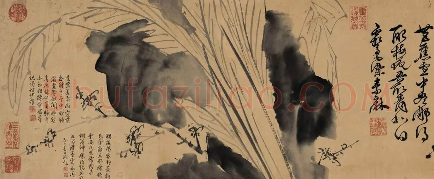 徐渭传世书画《水墨写生》卷 | 传世书法作品欣赏