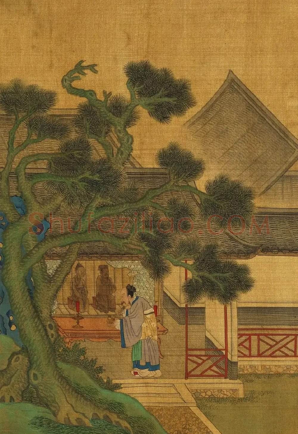 文徵明隶书许初行书合题《纯孝图》 | 传世书法作品欣赏