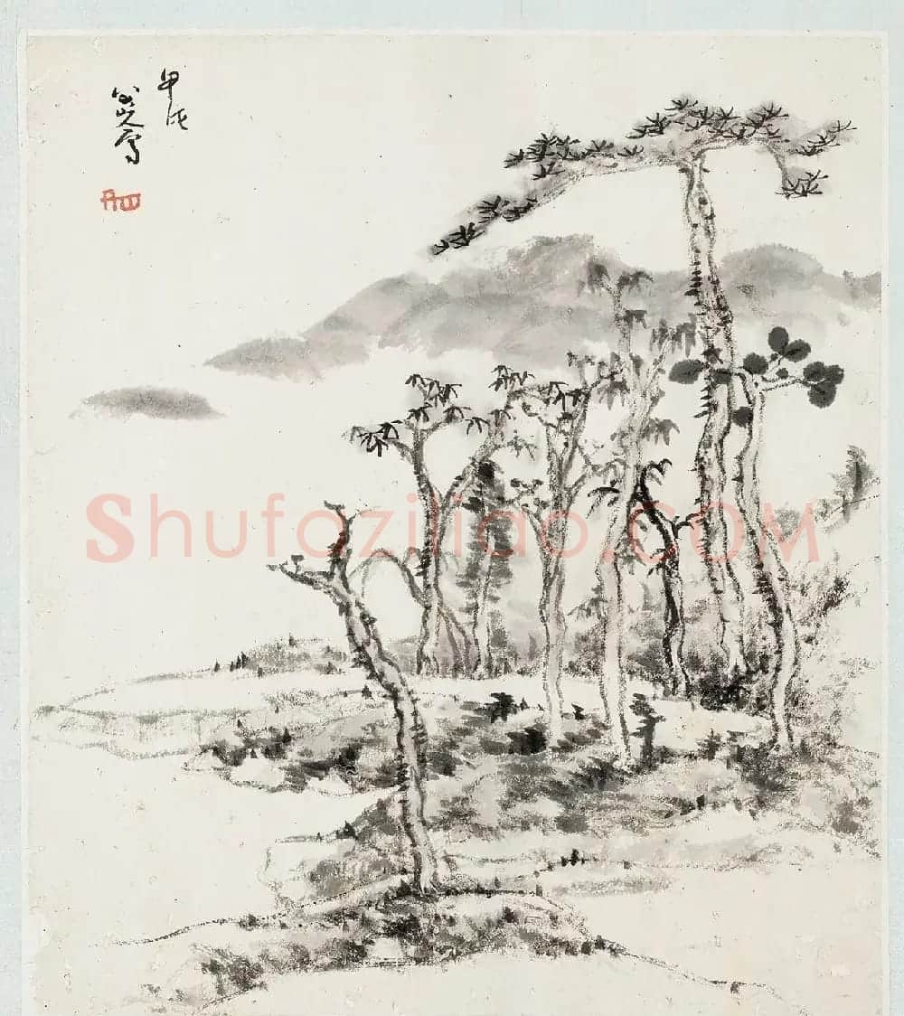 西泠印社镇馆之宝：《朱耷山水册》 | 传世书法作品赏析