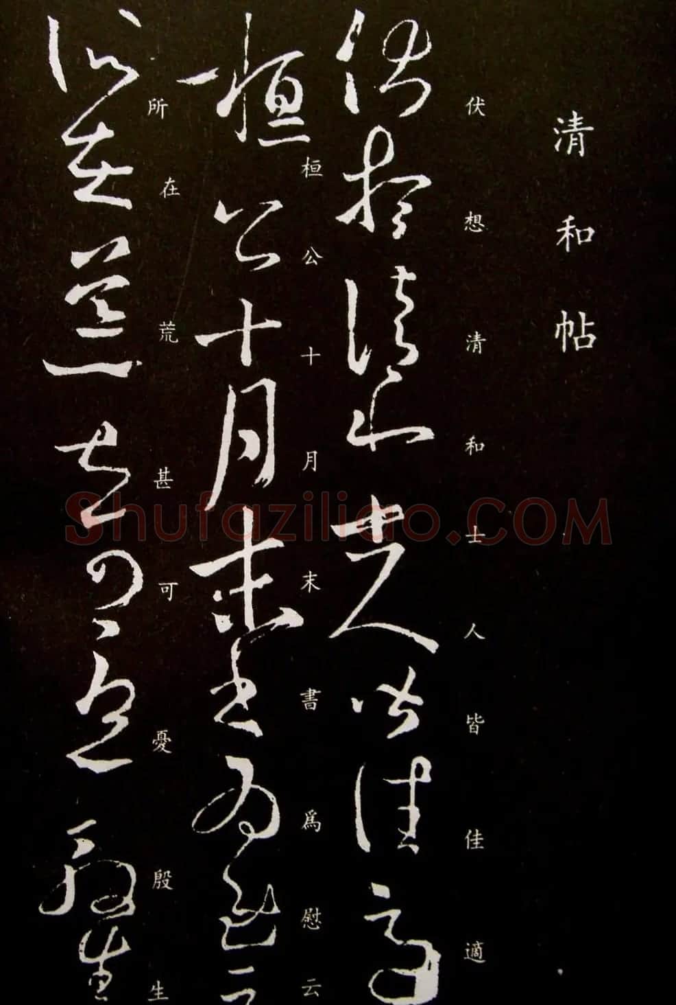 王羲之草书作品欣赏《伏想清和帖》 | 名家书法作品精选