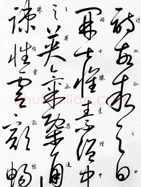 启功草书临唐怀素自叙帖 | 软笔草书字帖