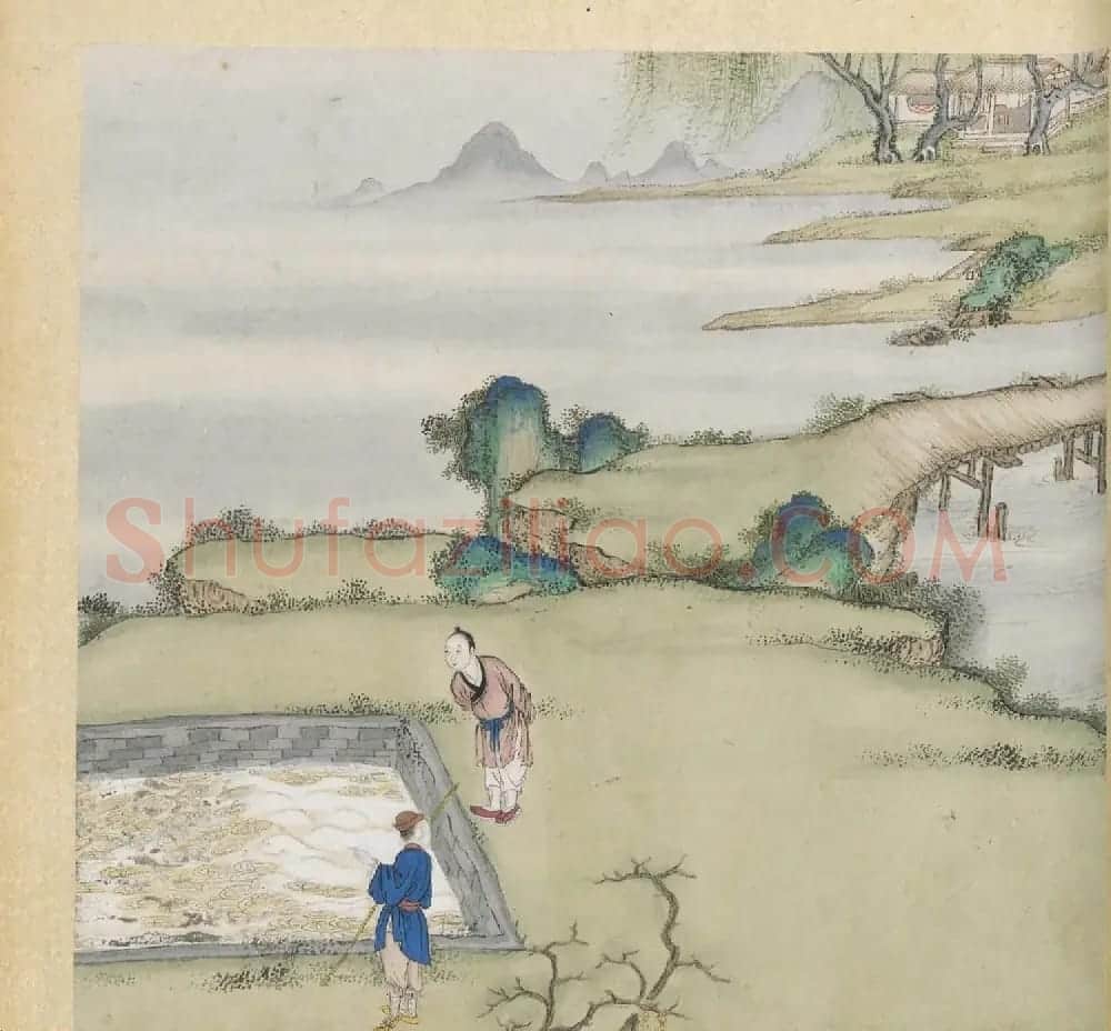 彩色字画大图欣赏《新诗造纸书画谱》 | 传世书法作品精选
