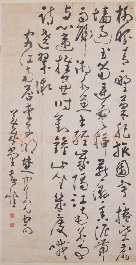 黄慎草书七言诗轴 | 故宫书法类藏品