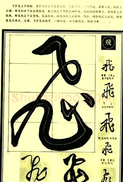 字帖图片《行草笔法解析》 | 毛笔草书字帖