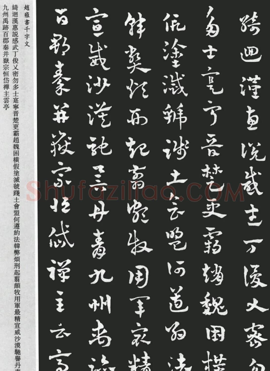 赵雍书法《章草千字文》大图欣赏 | 毛笔草书字帖