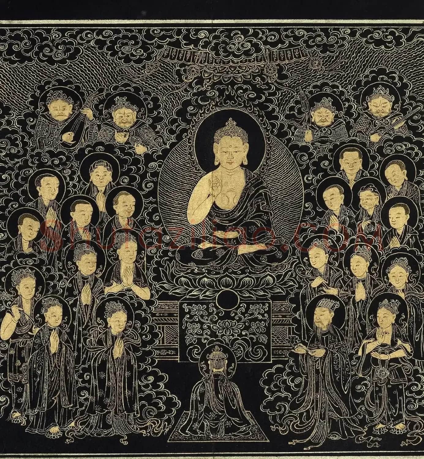 金字楷书《佛说观无量寿佛经》册 | 毛笔书法作品