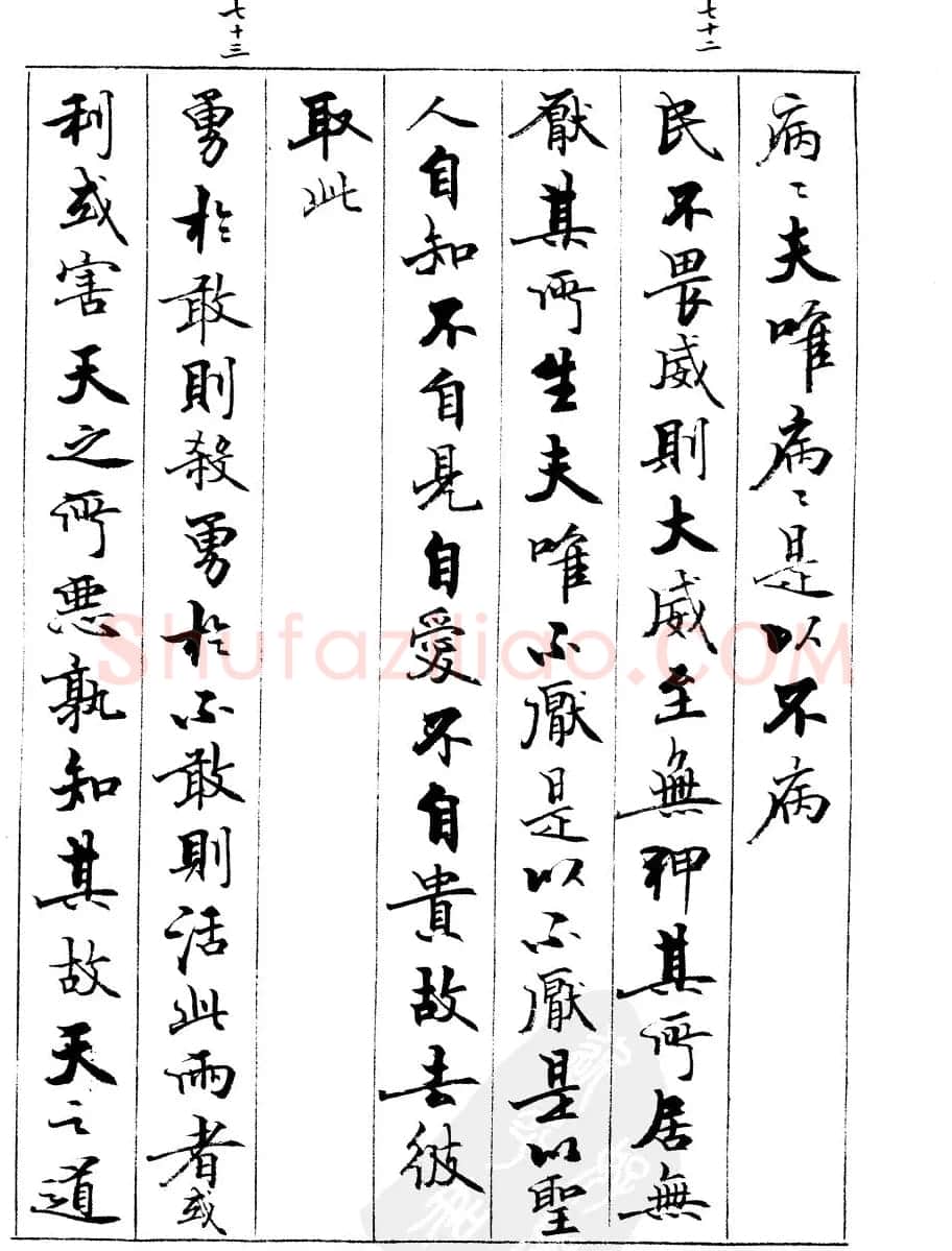 宿悦书法字帖欣赏《道德经》 | 毛笔行书字帖