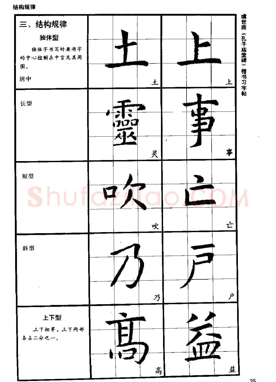 虞世南《孔子庙堂碑》楷书习字帖 | 毛笔楷书字帖