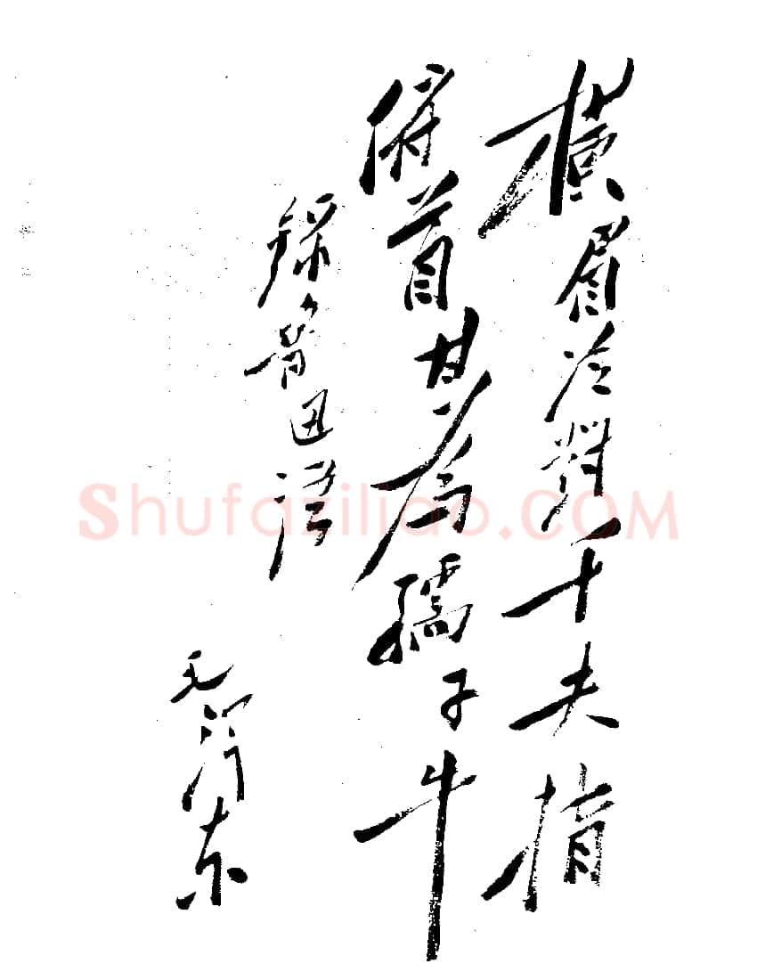 毛泽东书法作品之题词精选合集