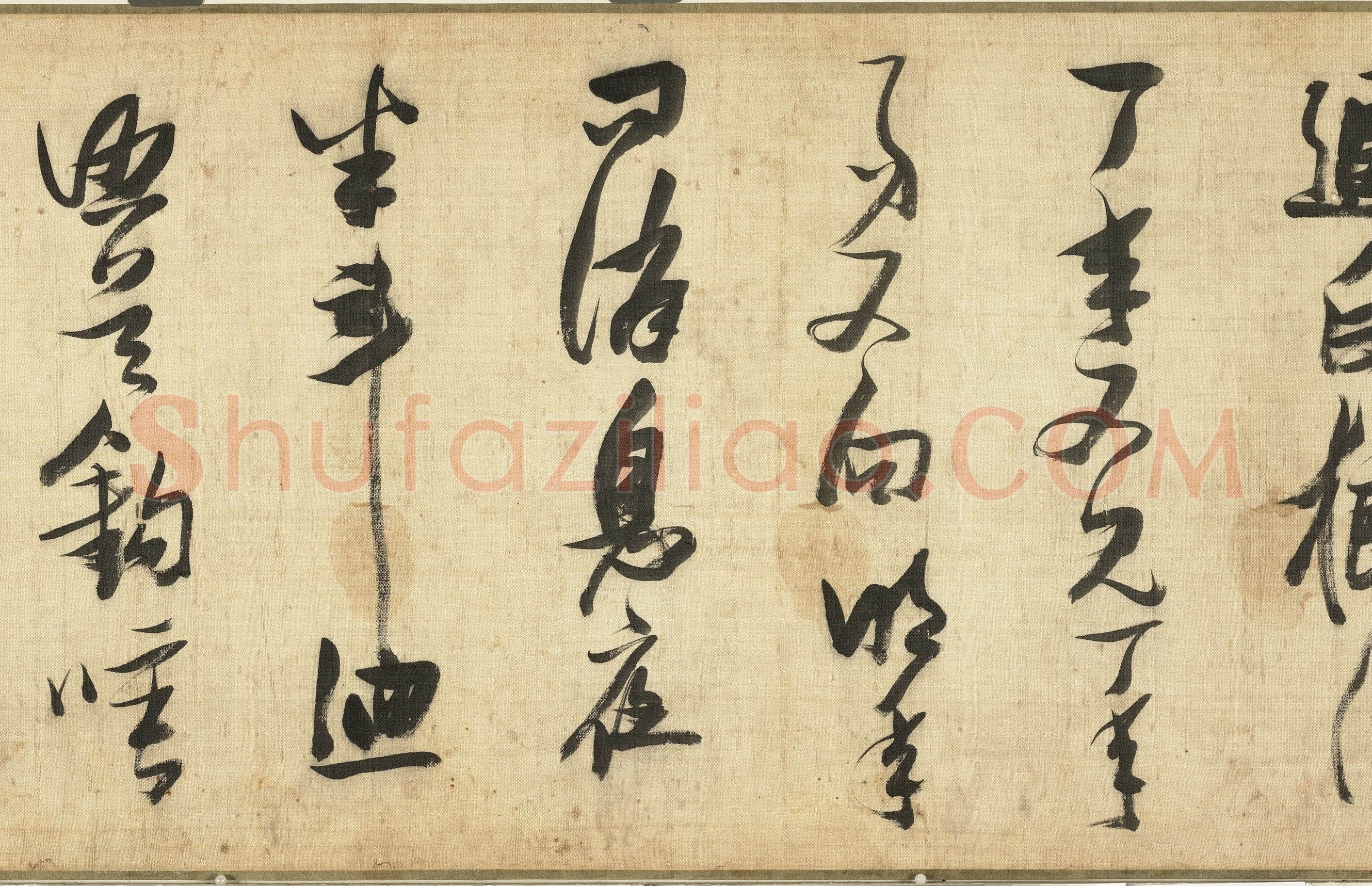张瑞图《草书守岁诗卷》纸本草书 31.4x290.7cm 台北故宫博物院藏