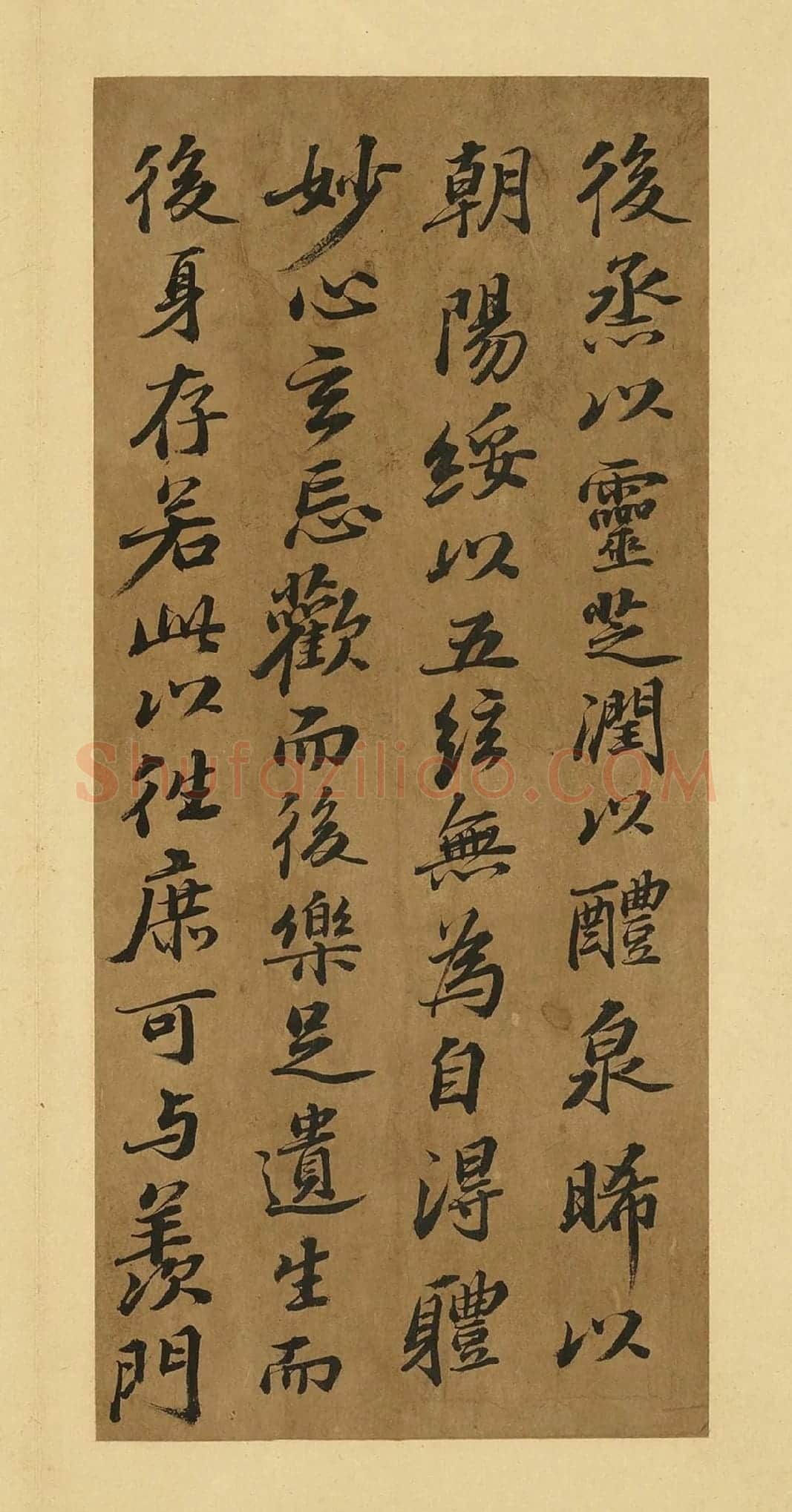 苏轼行楷书《养生论》册页局部-3