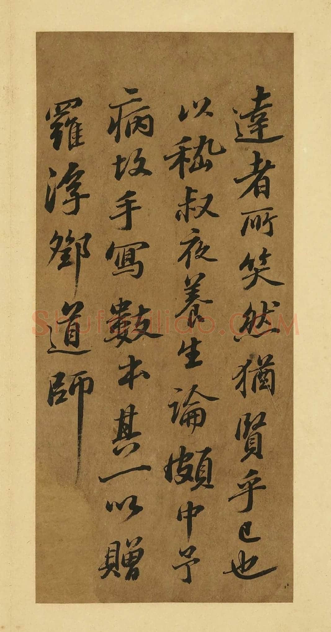 苏轼行楷书《养生论》册页局部-4