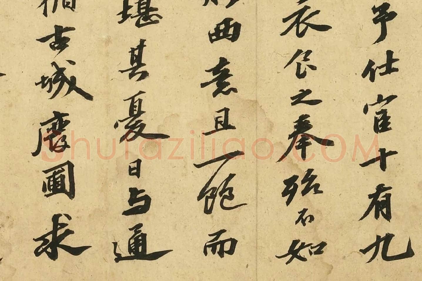 苏轼行书《自书后杞菊赋》局部 (4)