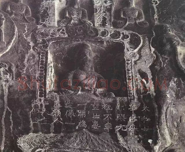 一弗为张元祖造像记前秦北朝碑刻碑拓,摘自前秦北朝一弗为张元祖造像记