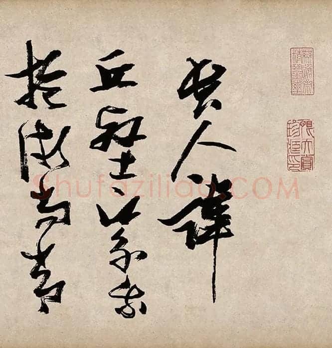 张瑞图草书《桃源洞口诗》_16