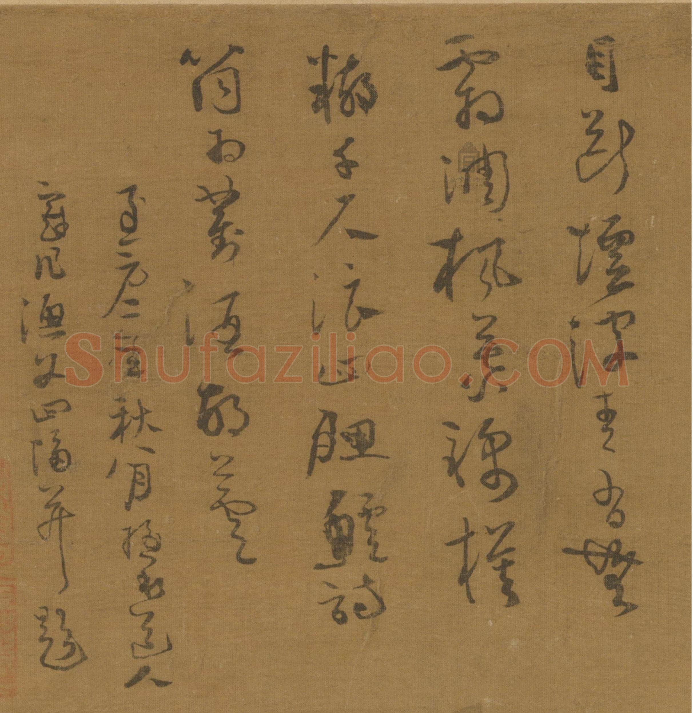 吴镇《渔父图轴》纸本 84.7×29.7cm 北京故宫博物院藏