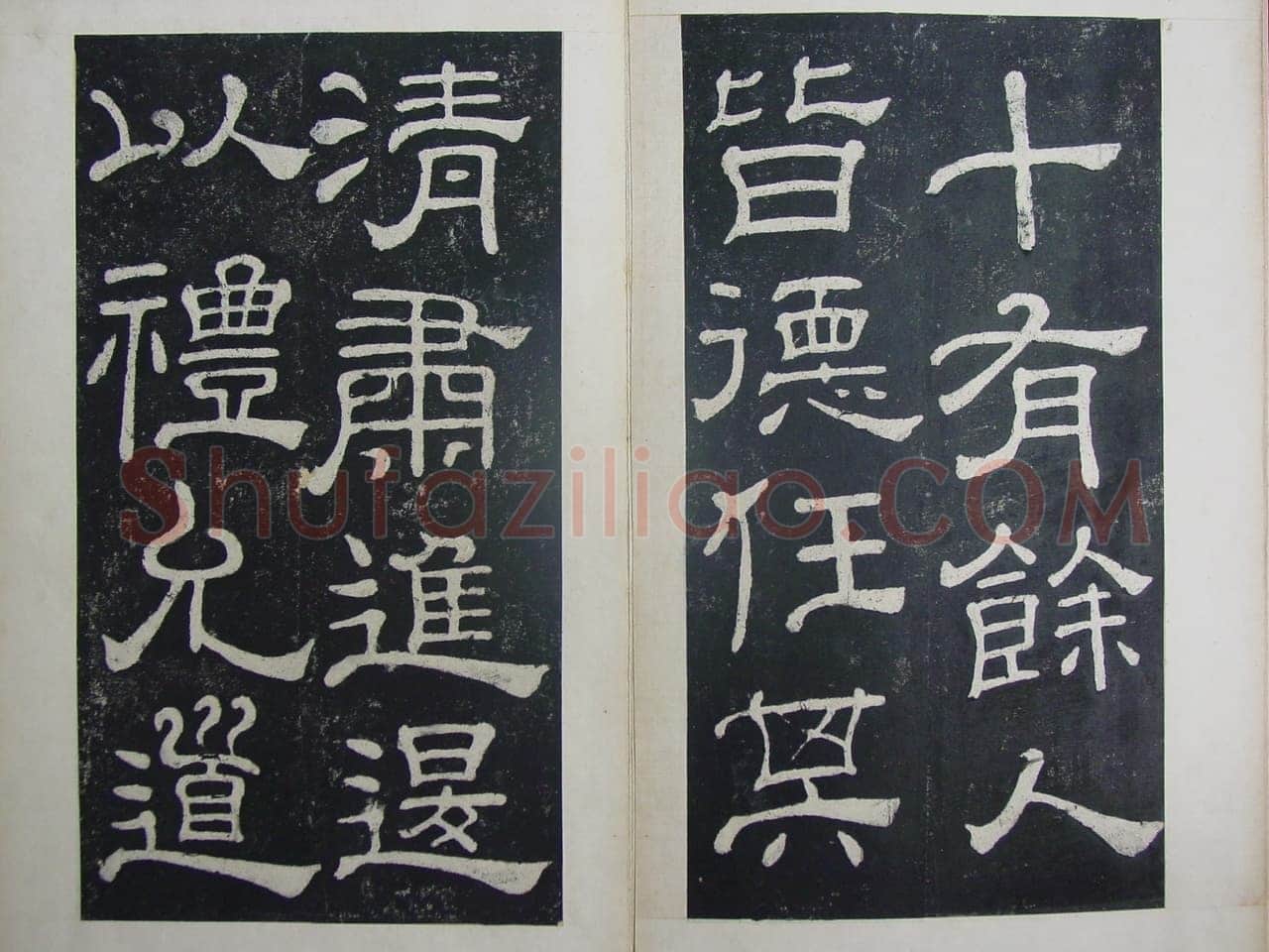 夏承碑秦汉墨迹作品欣赏,摘自秦汉夏承碑