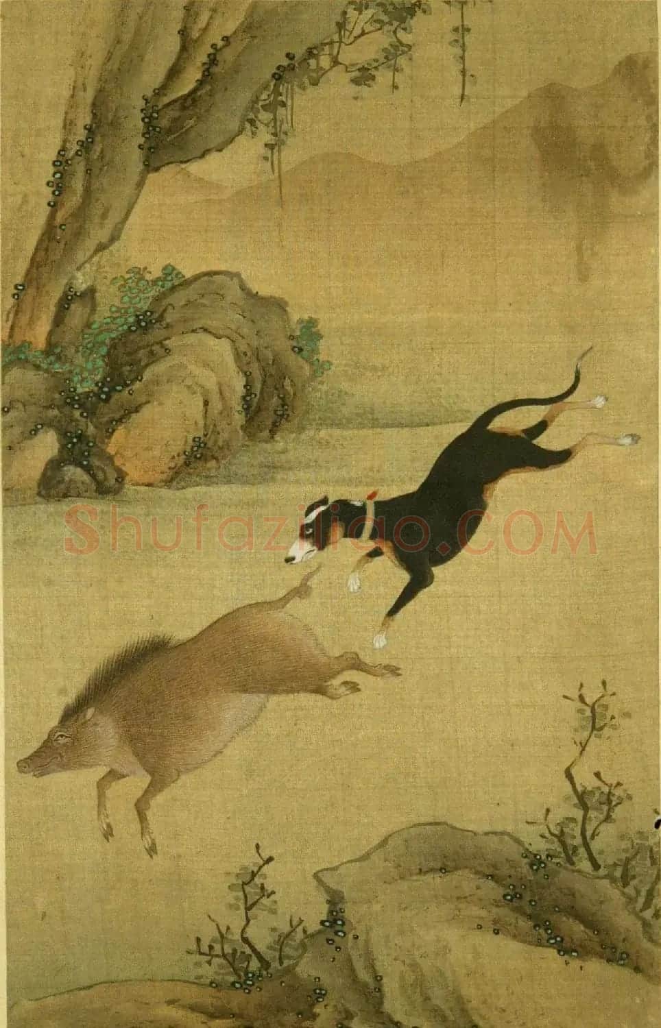 清代宫廷字画《十犬图册》书法天狗赋等 | 传世书法作品精选