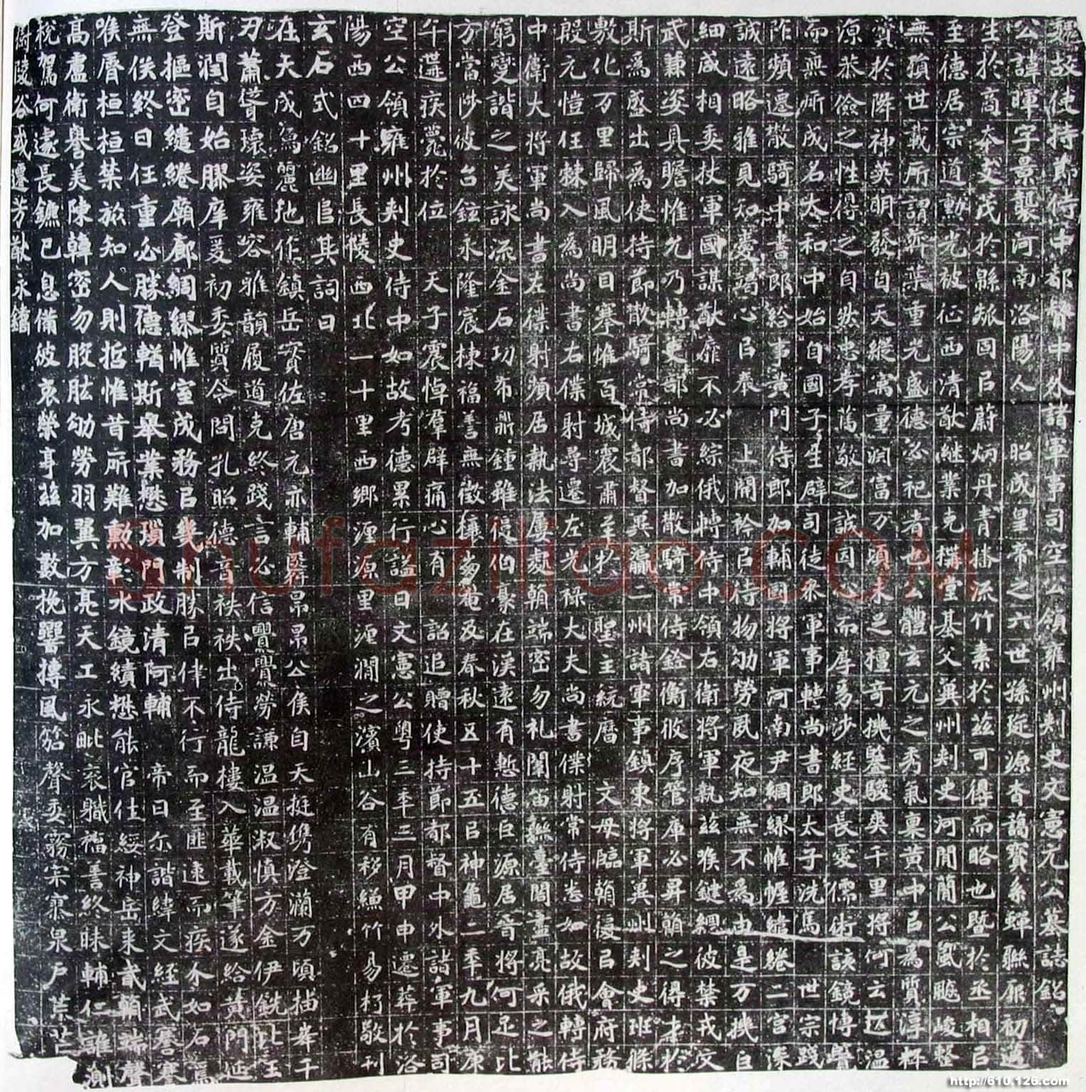 北魏元晖墓志前秦北朝碑刻碑拓,摘自前秦北朝元晖墓志(全本)
