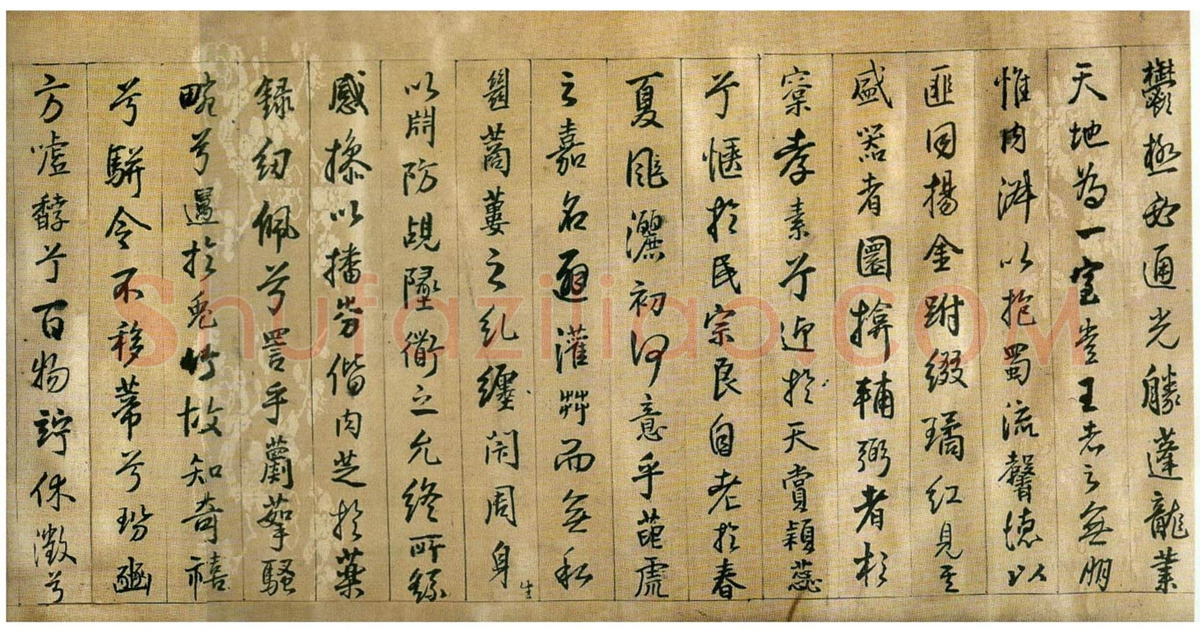 王铎《枯兰复花图卷》清顺治七年(己丑1649年)全卷32.6X1035.5cm 苏州博物馆藏